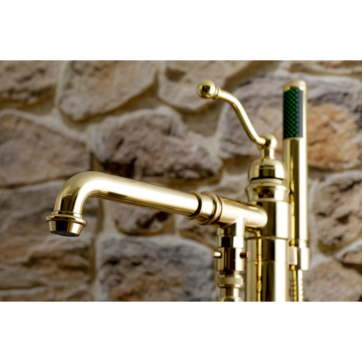 English Country Freestanding Tub Faucet with Hand Shower