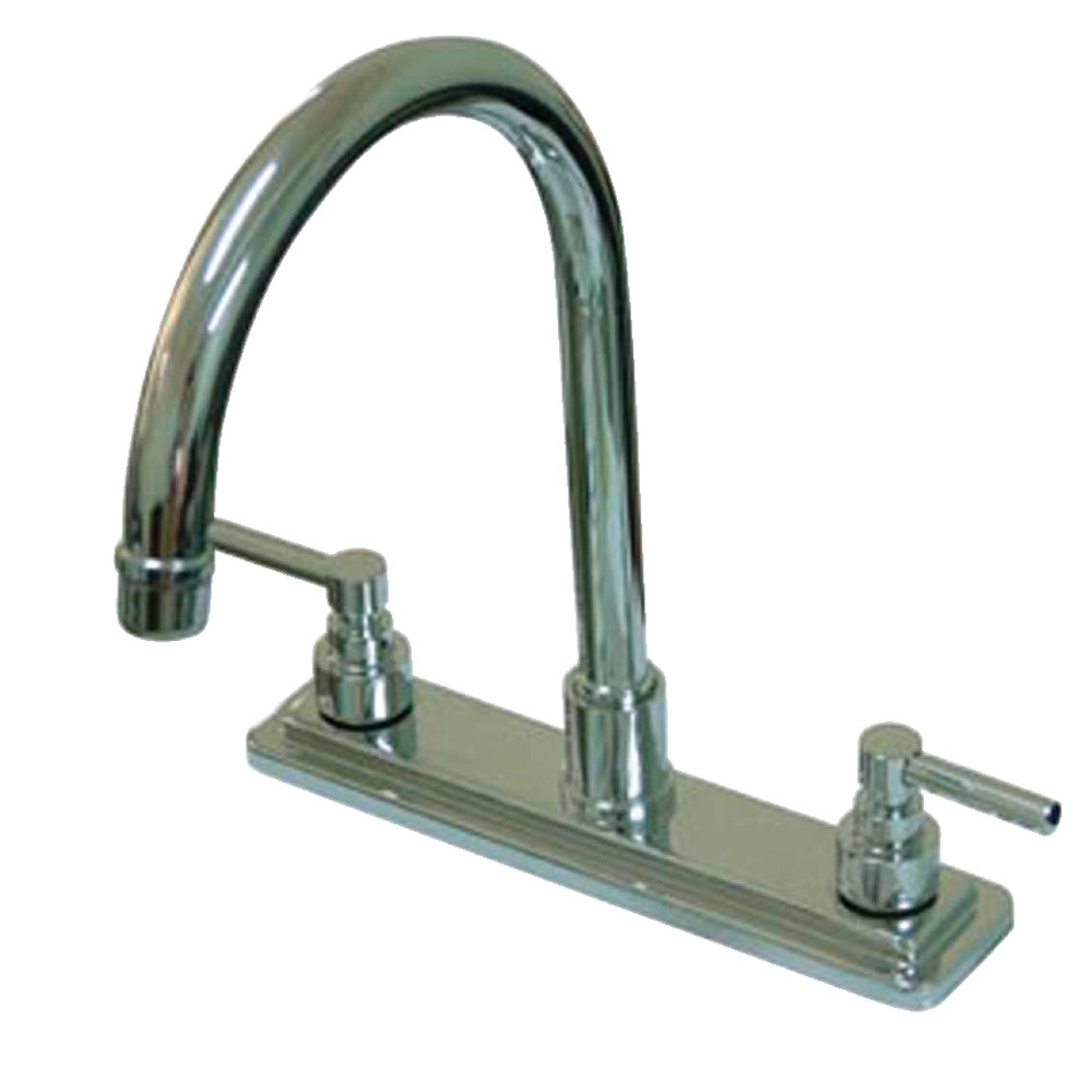 Kingston Brass KS8791ELLS Elinvar 8-Inch Centerset Kitchen Faucet