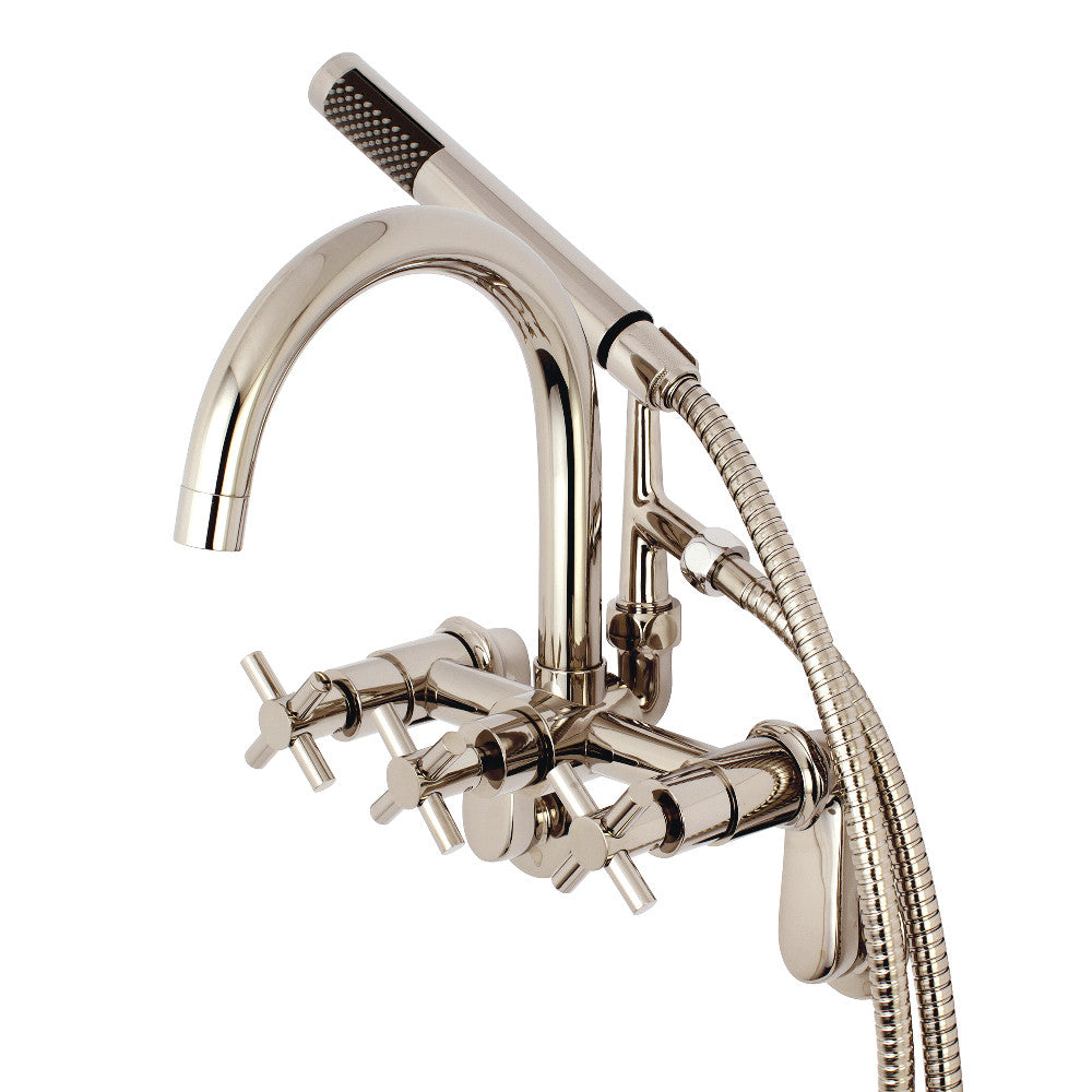 Aqua Vintage Concord 7-Inch Adjustable Wall Mount Tub Faucet