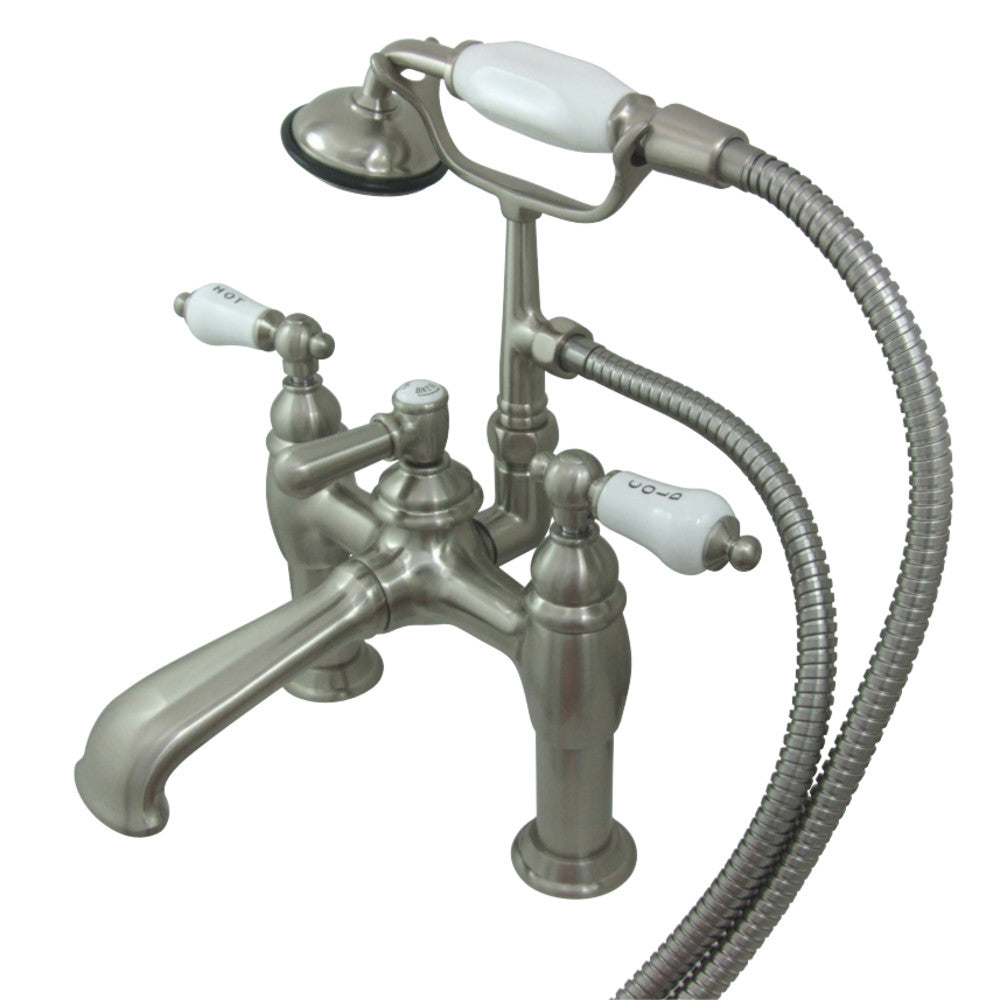 Vintage 7-Inch Deck Mount Tub Faucet with Hand Shower