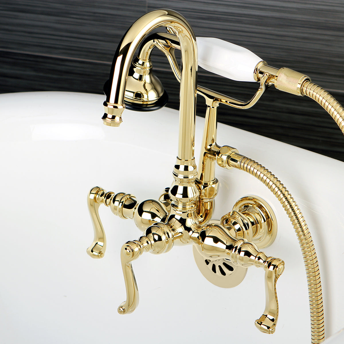 Aqua Vintage Royale Wall Mount Clawfoot Tub Faucet