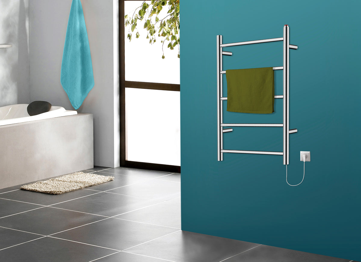Kingston Brass Templeton Freestanding/Wall Mount Hardwired or Plug-In Towel Warmer