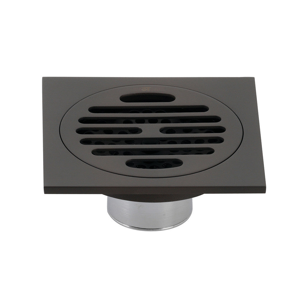 Kingston Brass Watercourse Symmetric 4&quot; Square Grid Shower Drain
