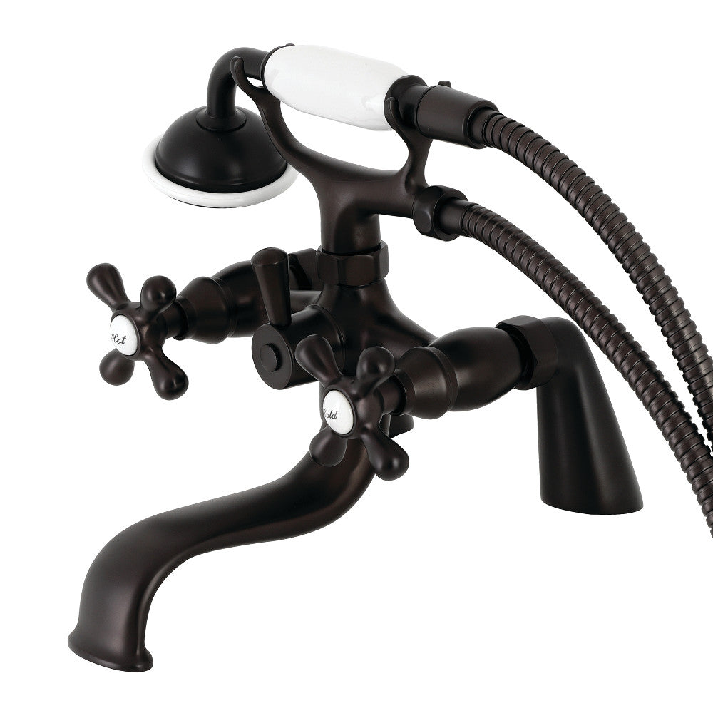 Kingston Deck Mount Clawfoot Tub Faucet with Hand Shower