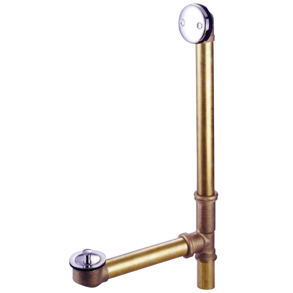Kingston Brass 18&quot; Tub Waste with Overflow with Lift and Lock Drain