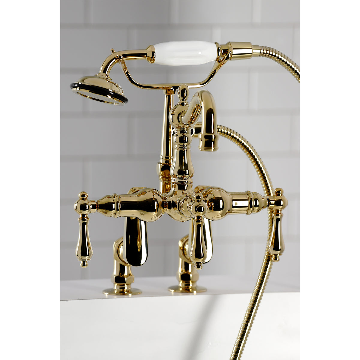 Vintage Clawfoot Tub Faucet with Hand Shower