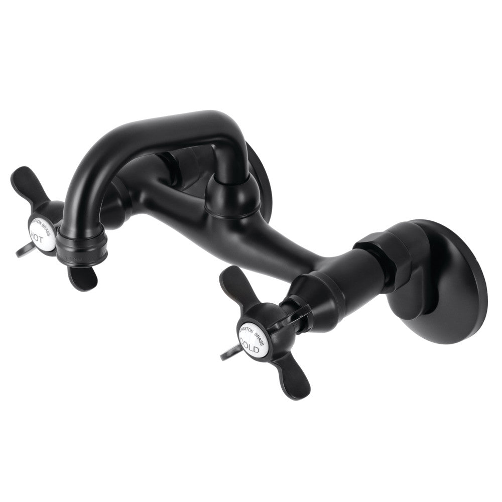 Kingston Brass KS112SB Two-Handle Wall Mount Bar Faucet