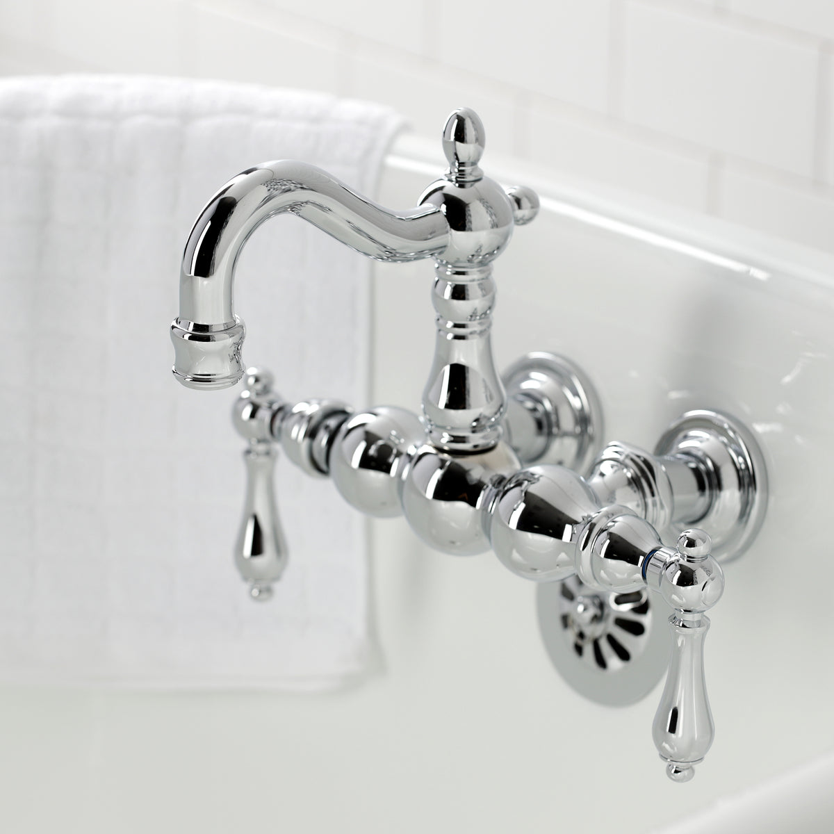 Heritage 3-3/8&quot; Tub Wall Mount Clawfoot Tub Faucet
