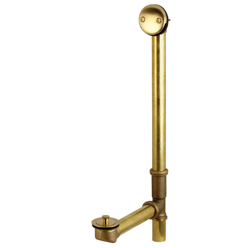Kingston Brass 18&quot; Tub Waste and Overflow with Lift &amp; Lock Drain, 20 Gauge