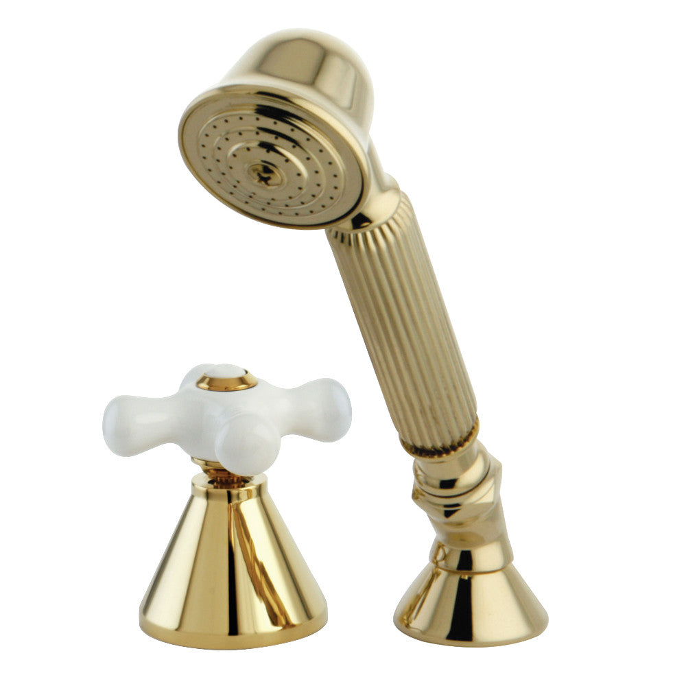 Kingston Brass Deck Mount Hand Shower with Diverter for Roman Tub Faucet