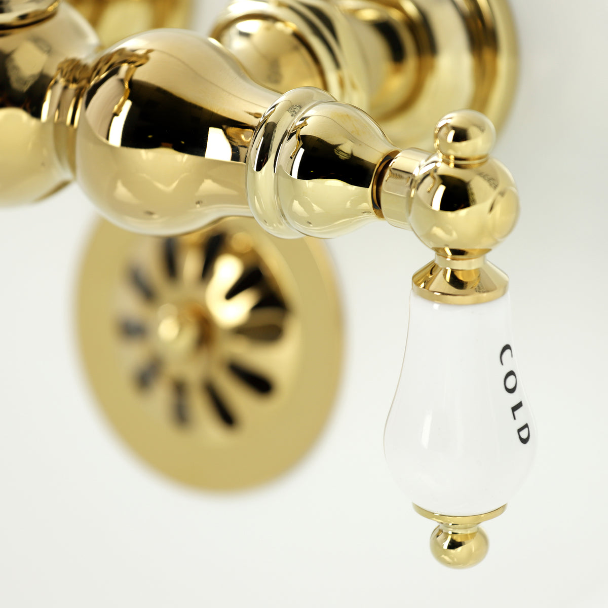 Heritage 3-3/8&quot; Tub Wall Mount Clawfoot Tub Faucet