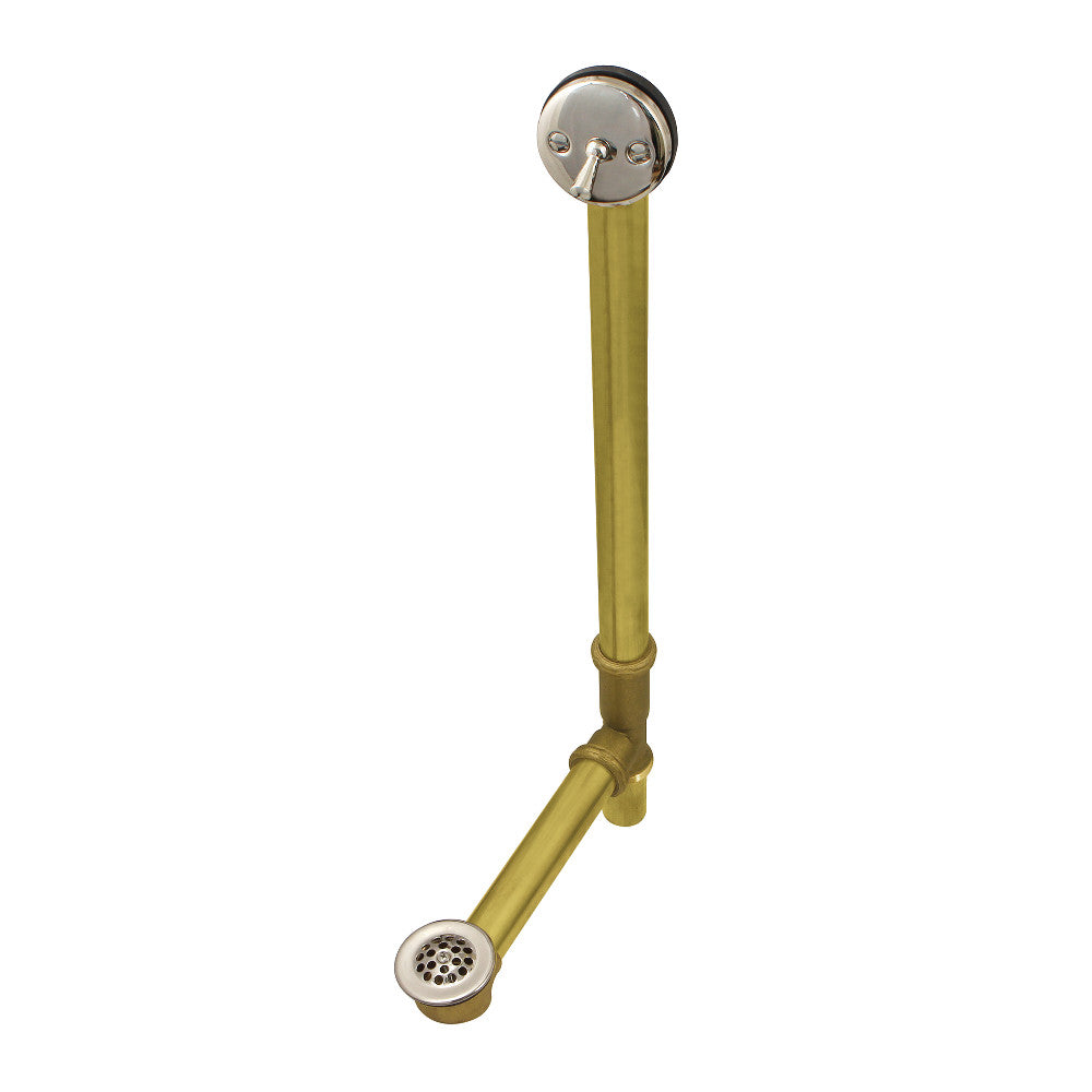 Kingston Brass 20-Inch Trip Lever Waste and Overflow with Grid