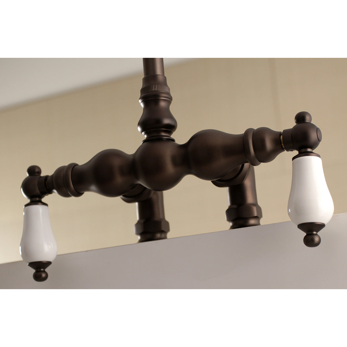 Auqa Vintage 3-3/8-Inch Deck Mount Tub Faucet