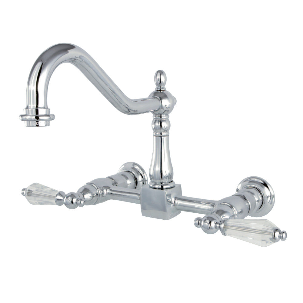 Kingston Brass KS1245WLL Wilshire Wall Mount Bridge Kitchen Faucet