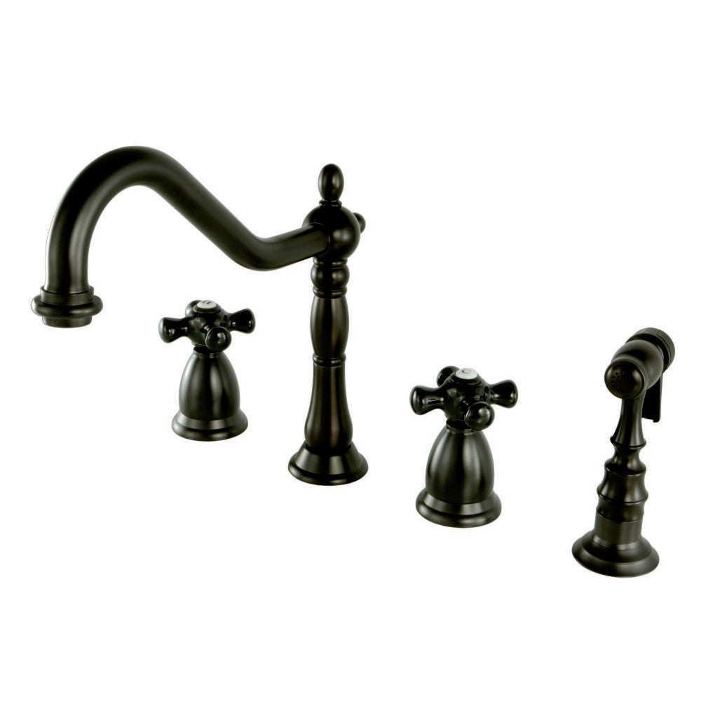 Kingston Brass KS1798PKXBS Widespread Kitchen Faucet