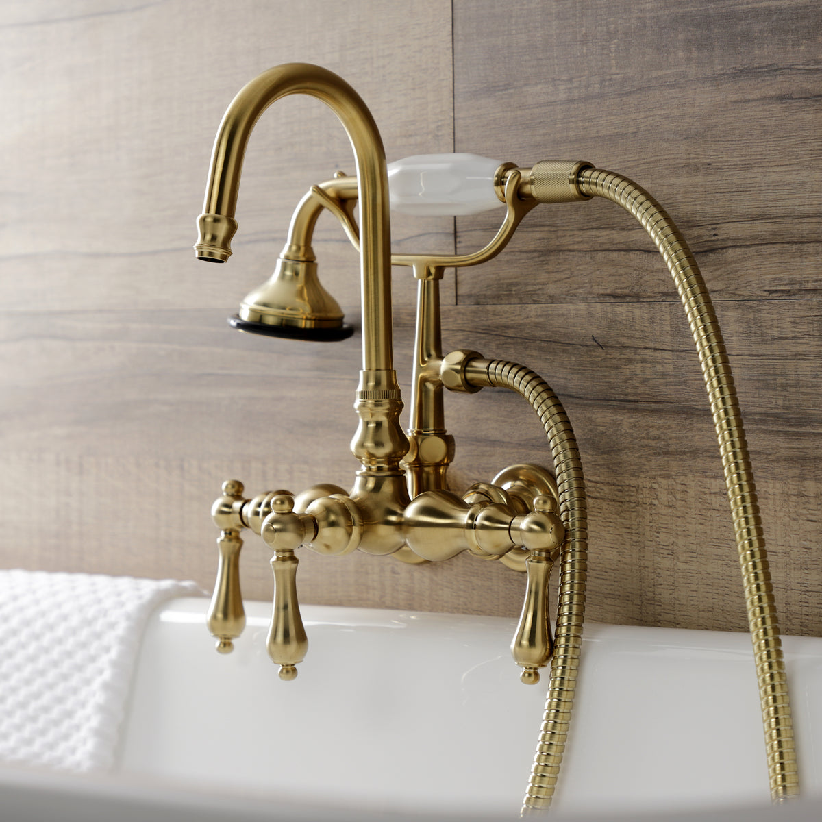 Aqua Vintage Wall Mount Clawfoot Tub Faucet