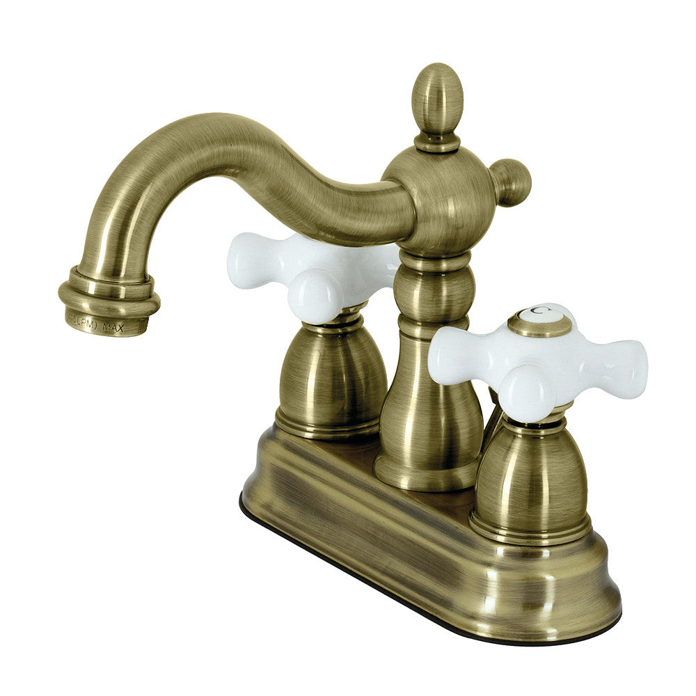 Kingston Brass KB604B Two Handle in. Centerset Lavatory Faucet with  Retail Pop-up 浴室、浴槽、洗面所