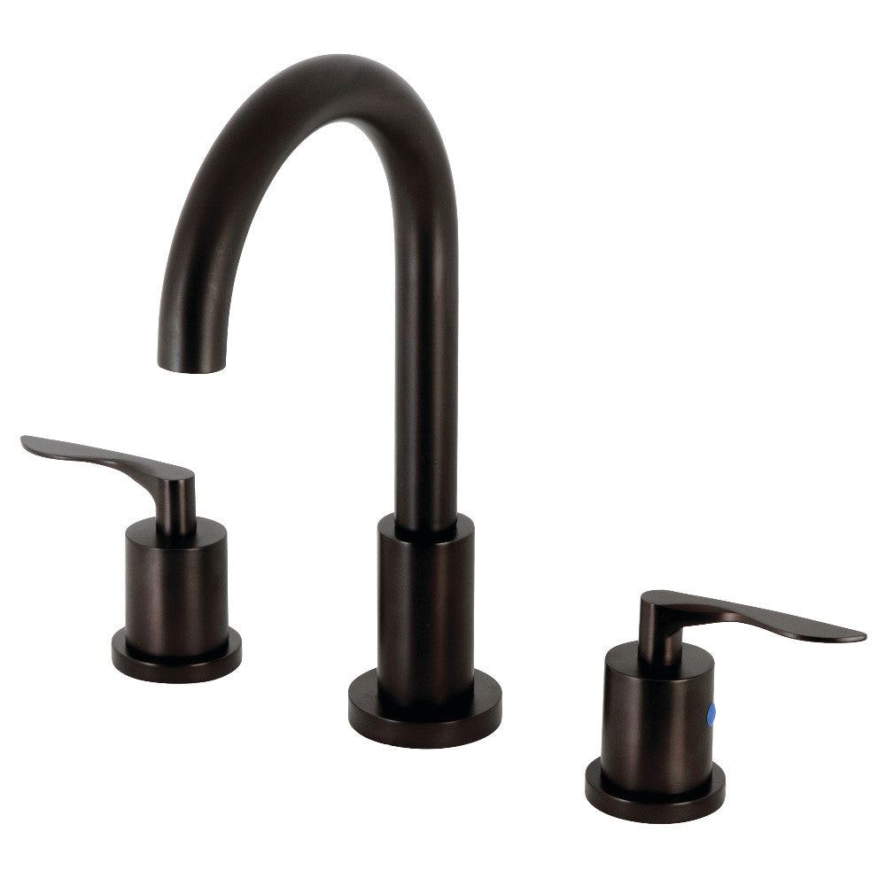 Kingston Brass FSC8925SVL Serena Widespread Bathroom Faucet with Brass Pop-Up