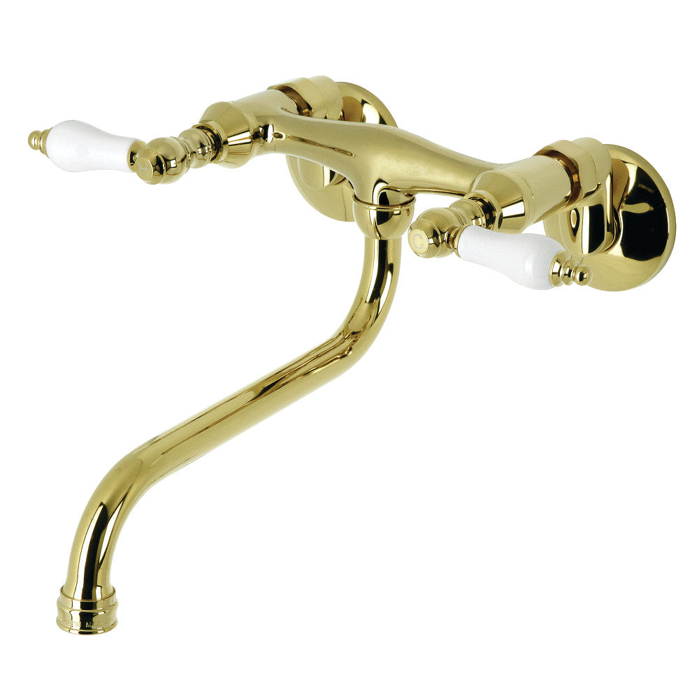 Kingston Brass KS515PN Wall Mount Bathroom Faucet