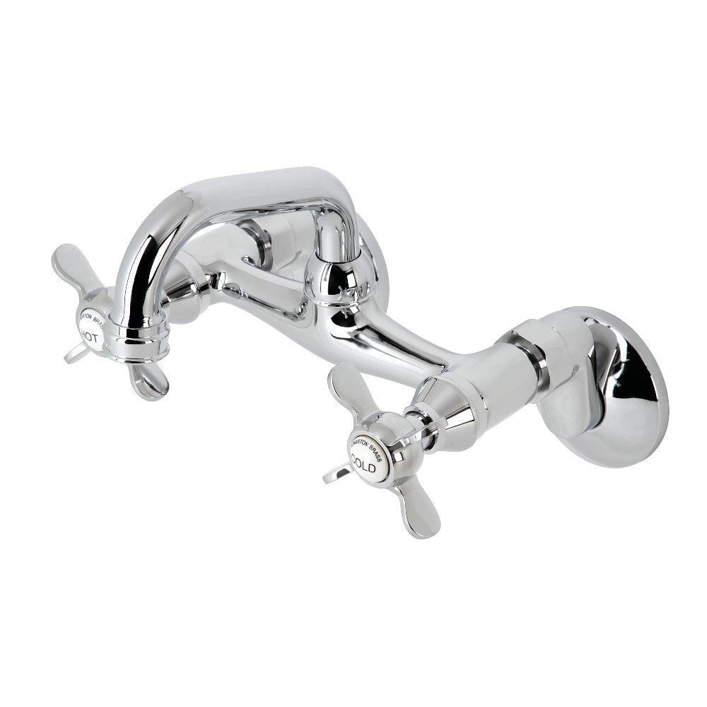 Kingston Brass KS112SB Two-Handle Wall Mount Bar Faucet