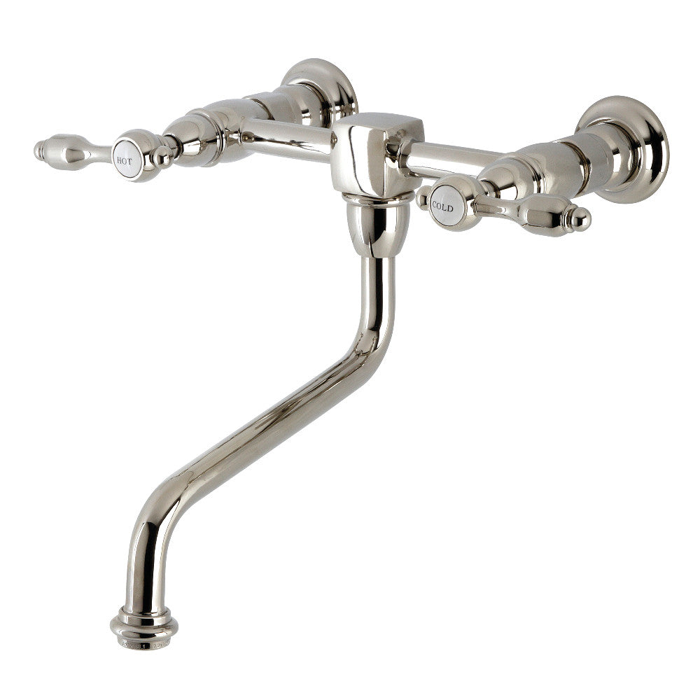 Kingston Brass KS1211TAL Tudor Wall Mount Bathroom Faucet