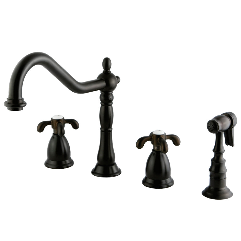 Kingston Brass KS1798TXBS Widespread Kitchen Faucet