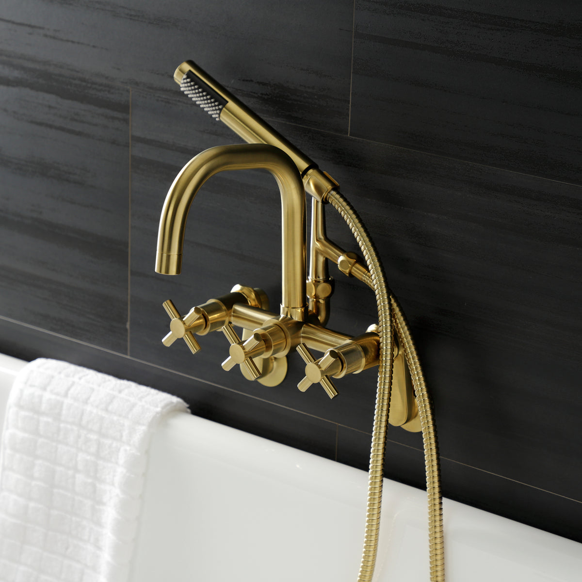 Aqua Vintage Concord Wall Mount Clawfoot Tub Faucet