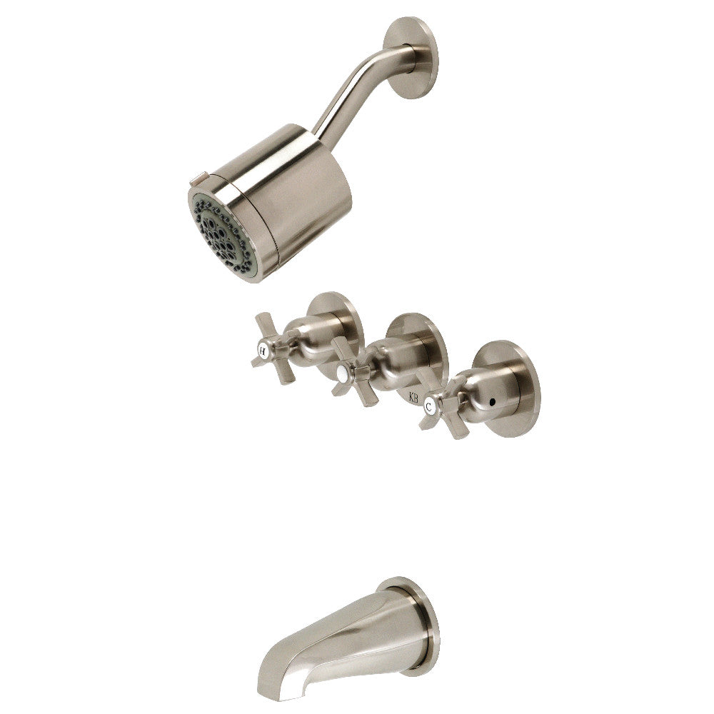 Millennium Three-Handle Tub and Shower Faucet
