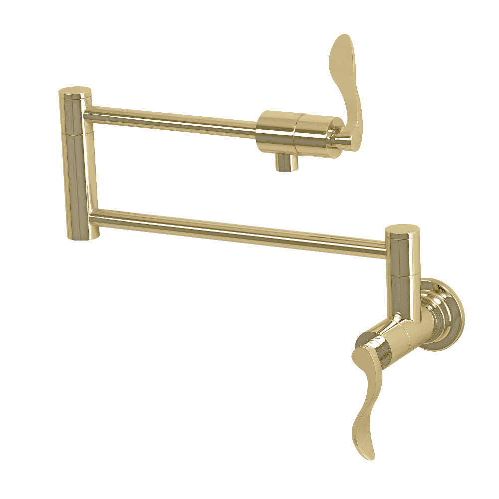 Kingston Brass KS4105DFL NuWave Wall Mount Pot Filler