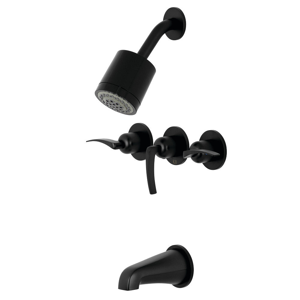 Centurion Three-Handle Tub and Shower Faucet