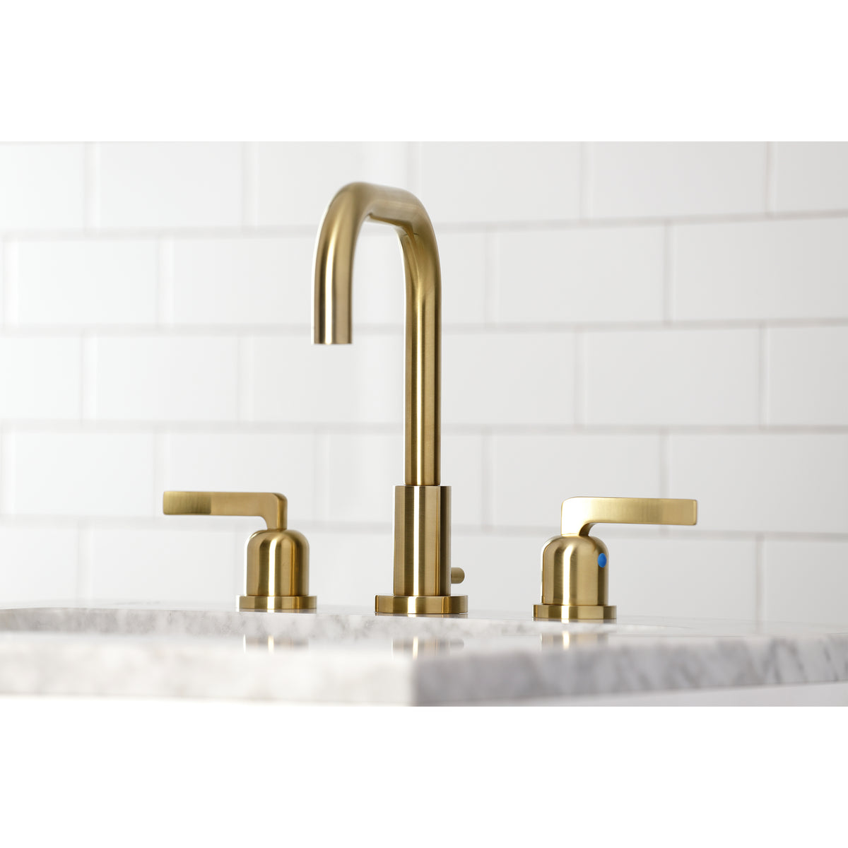 Kingston Brass FSC8931EFL Centurion Widespread Bathroom Faucet with Brass Pop-Up