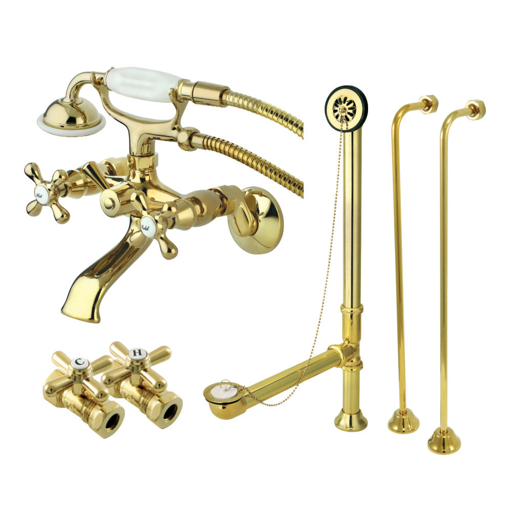 Vintage Wall Mount Clawfoot Faucet Package