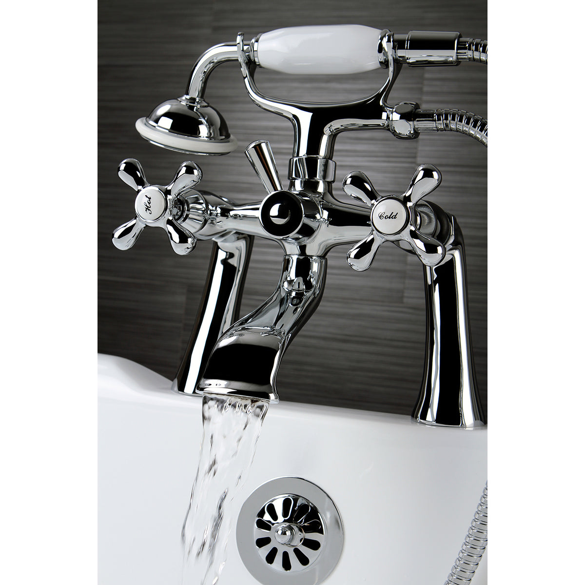 Kingston Clawfoot Tub Faucet with Hand Shower