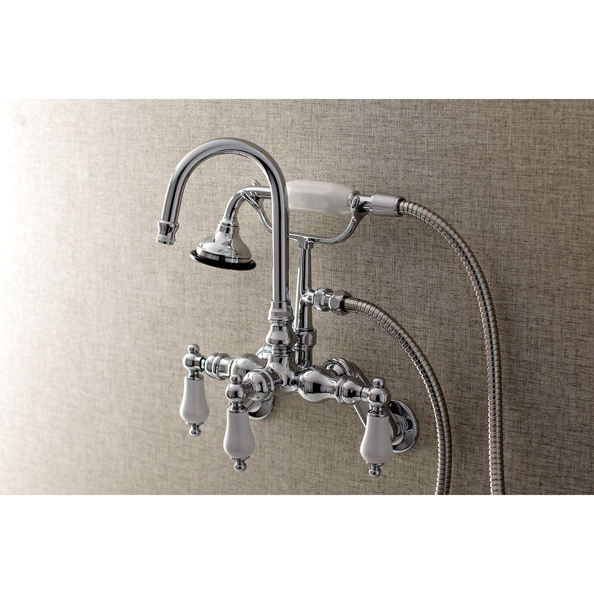 Aqua Vintage Wall Mount Clawfoot Tub Faucets