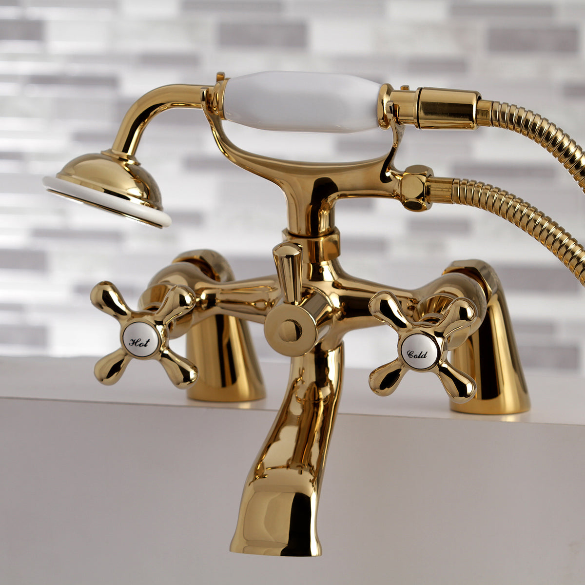 Kingston Clawfoot Tub Faucet with Hand Shower