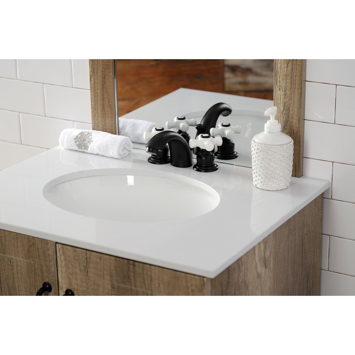 Kingston Brass KB955PX Victorian Mini-Widespread Bathroom Faucet