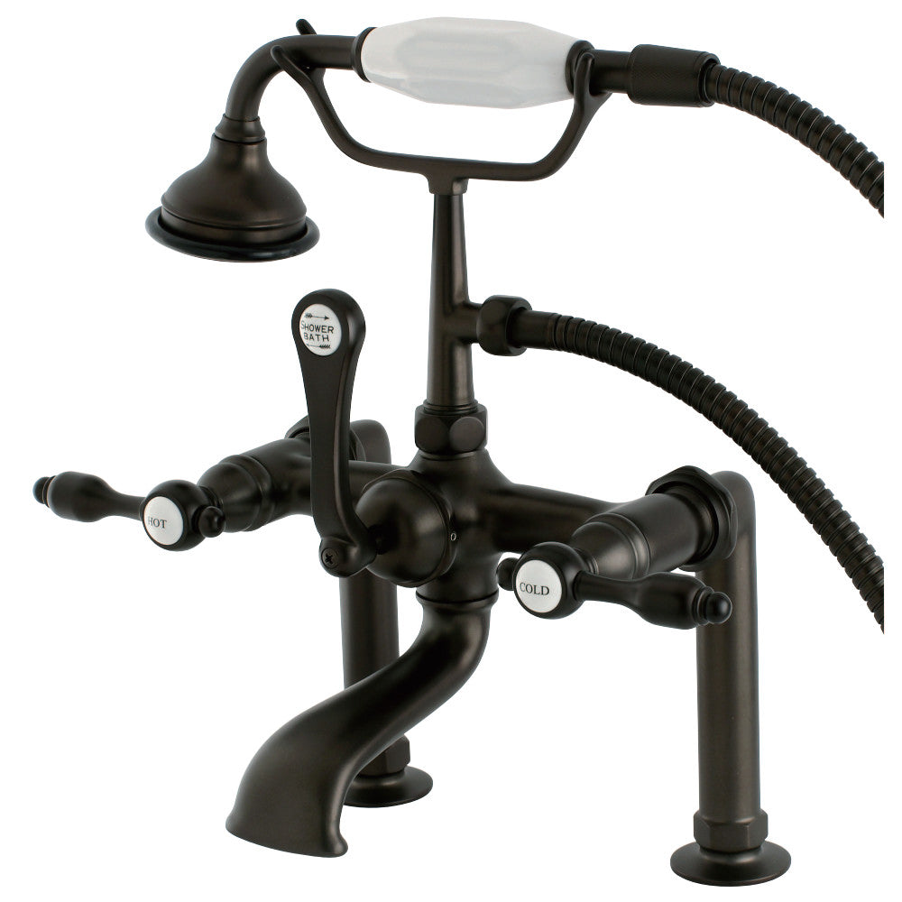 Aqua Vintage Tudor Deck Mount Clawfoot Tub Faucet