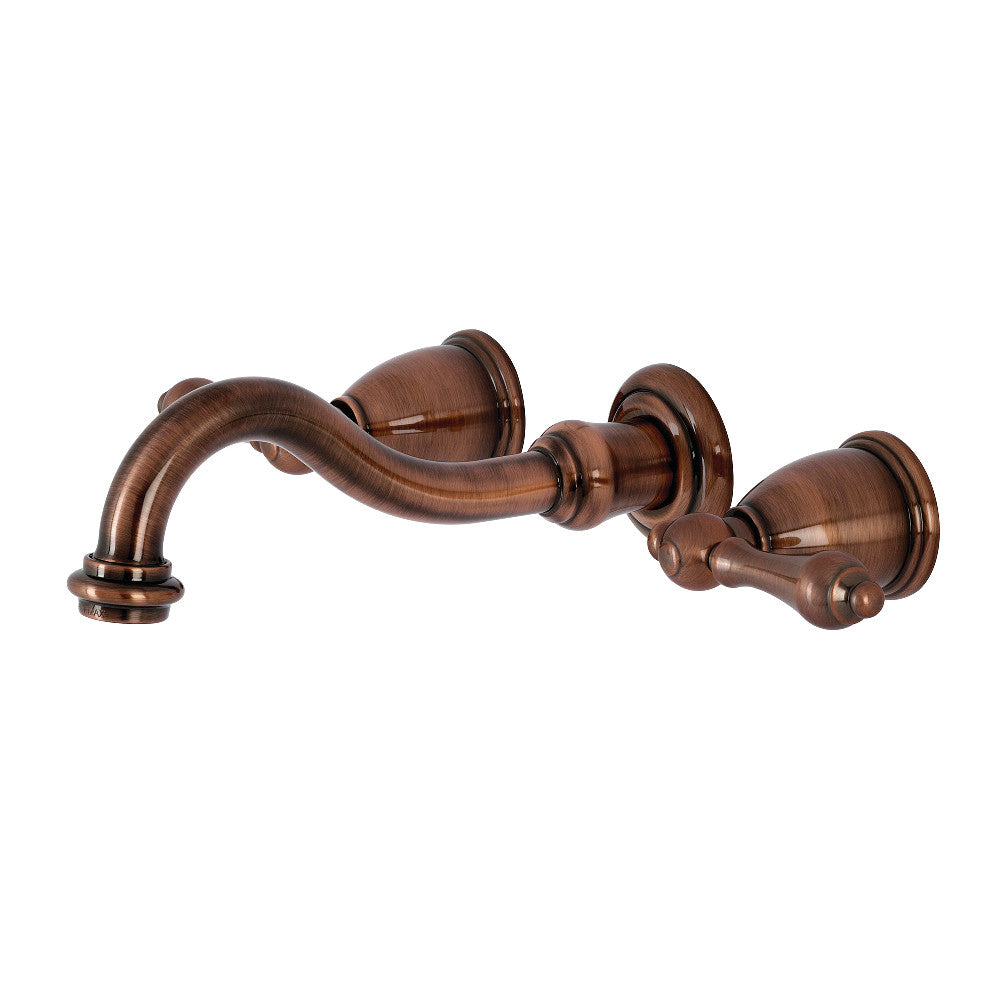 Kingston Brass KS3121AL Vintage 2-Handle Wall Mount Bathroom Faucet