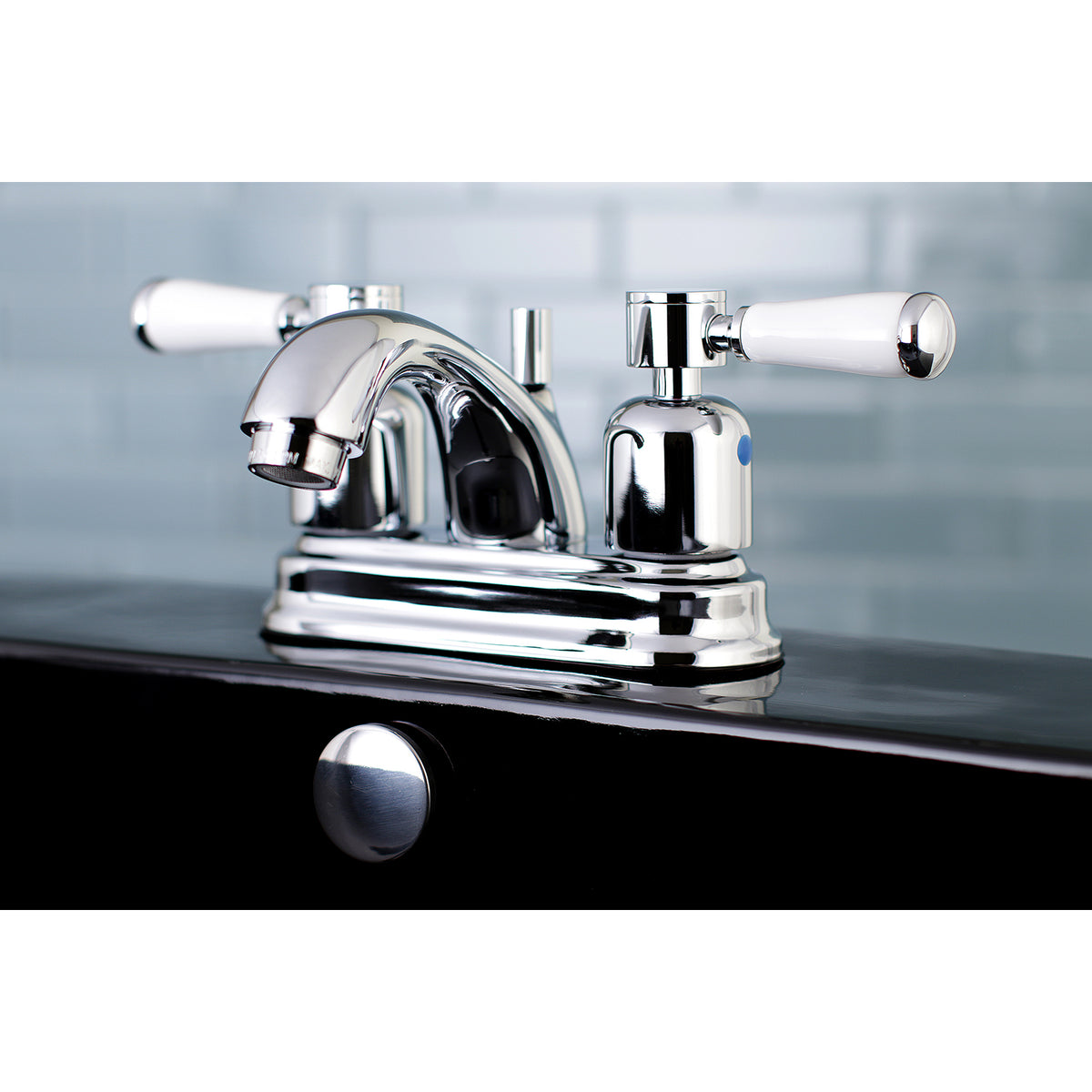 Kingston Brass FB2608DPL 4 in. Centerset Bathroom Faucet