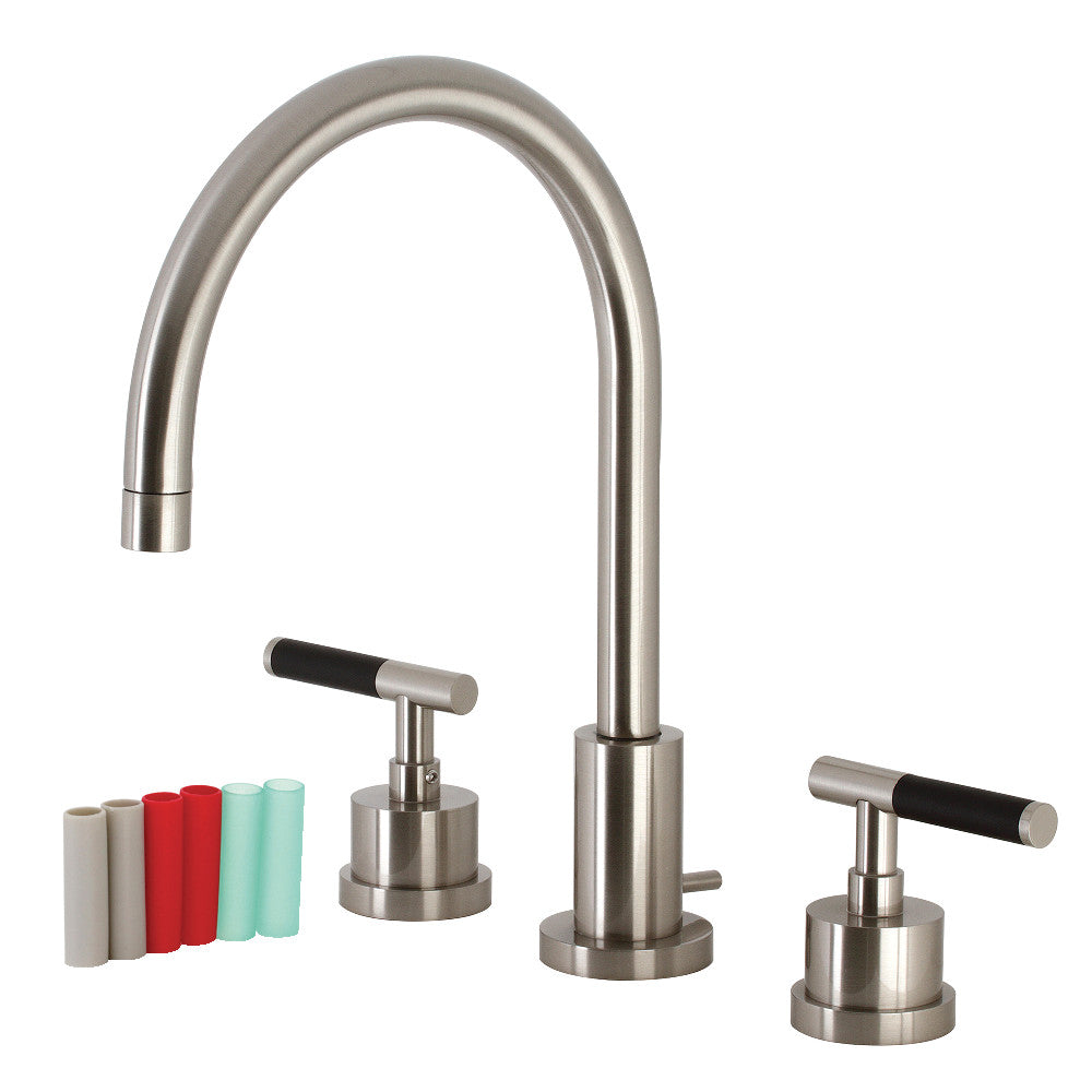 Kingston Brass KS8928CKL Kaiser Widespread Bathroom Faucet with Brass Pop-Up