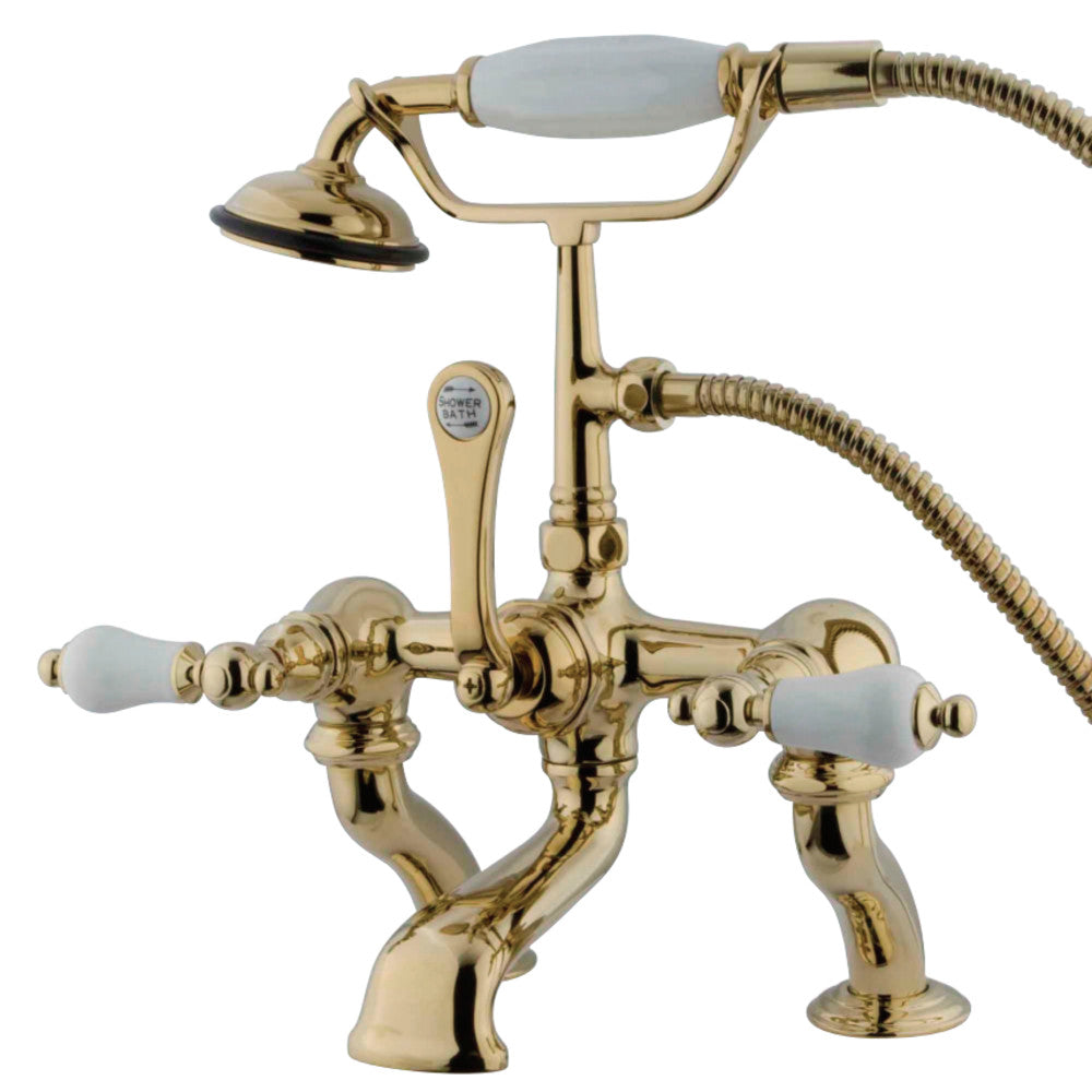 Vintage 7-Inch Deck Mount Tub Faucet with Hand Shower
