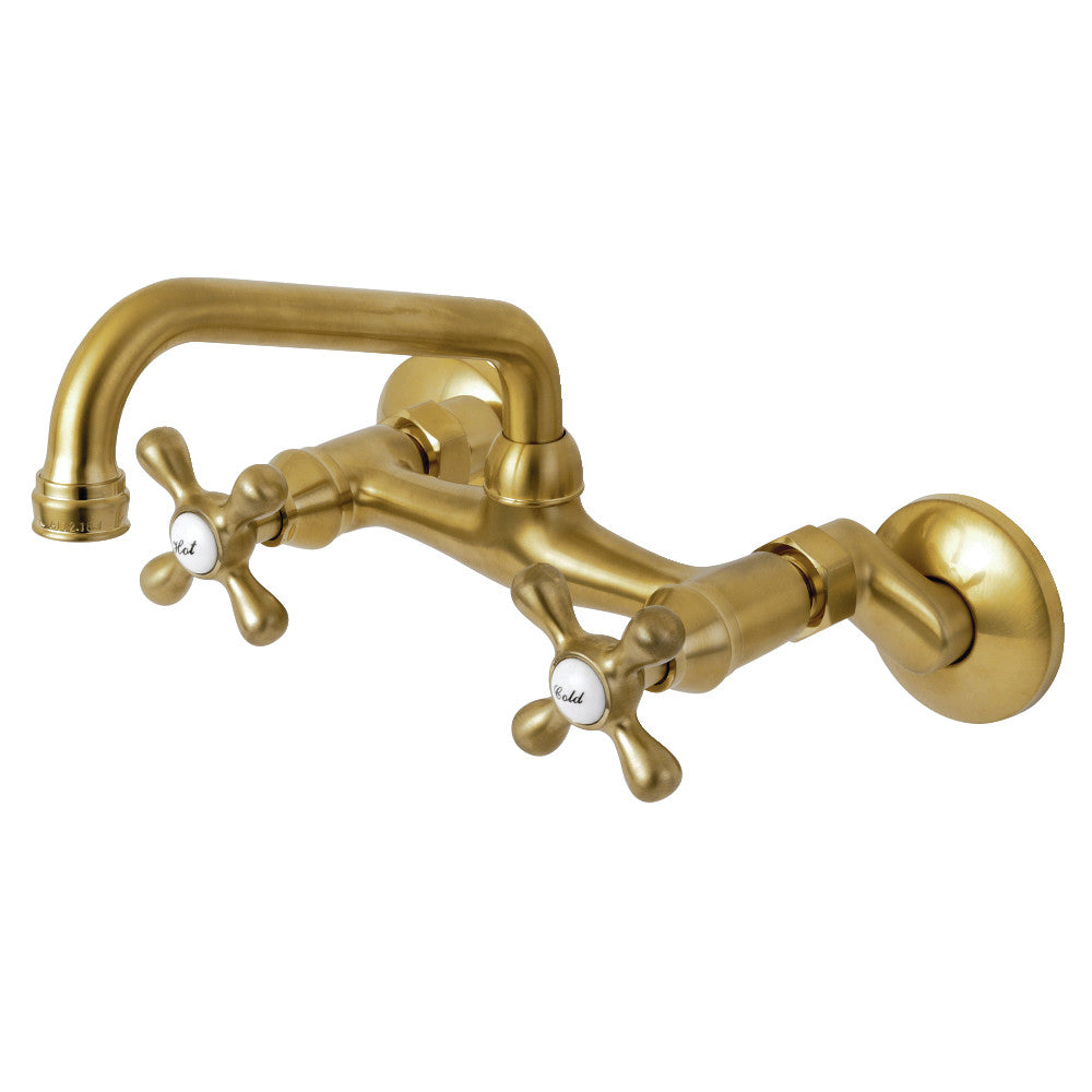 Kingston Brass KS213PN Kingston Two Handle Wall Mount Kitchen Faucet