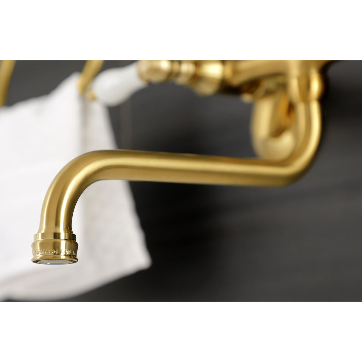 Kingston Brass KS515PN Wall Mount Bathroom Faucet