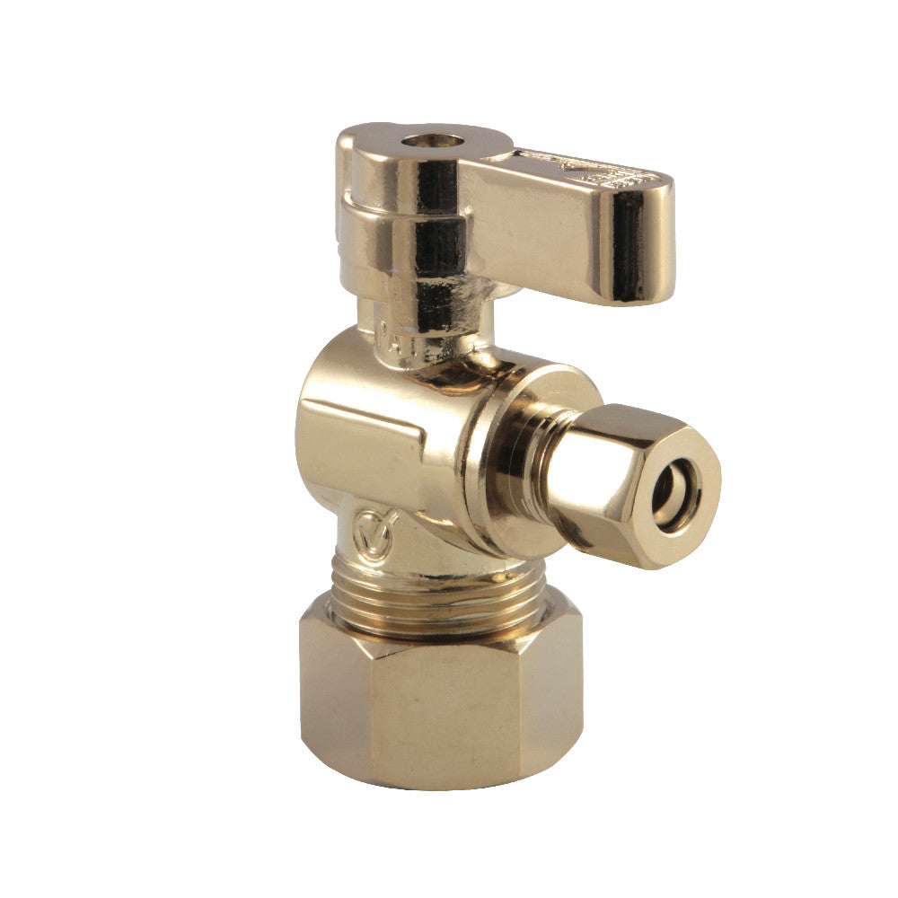 Kingston Brass 5/8&quot; O.D. Comp x 1/4&quot; O.D. Comp Angle Stop Valve
