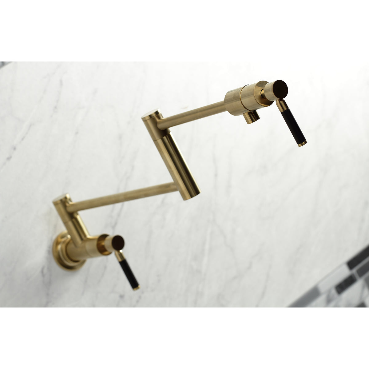Kingston Brass KS4106DKL Kaiser Wall Mount Pot Filler