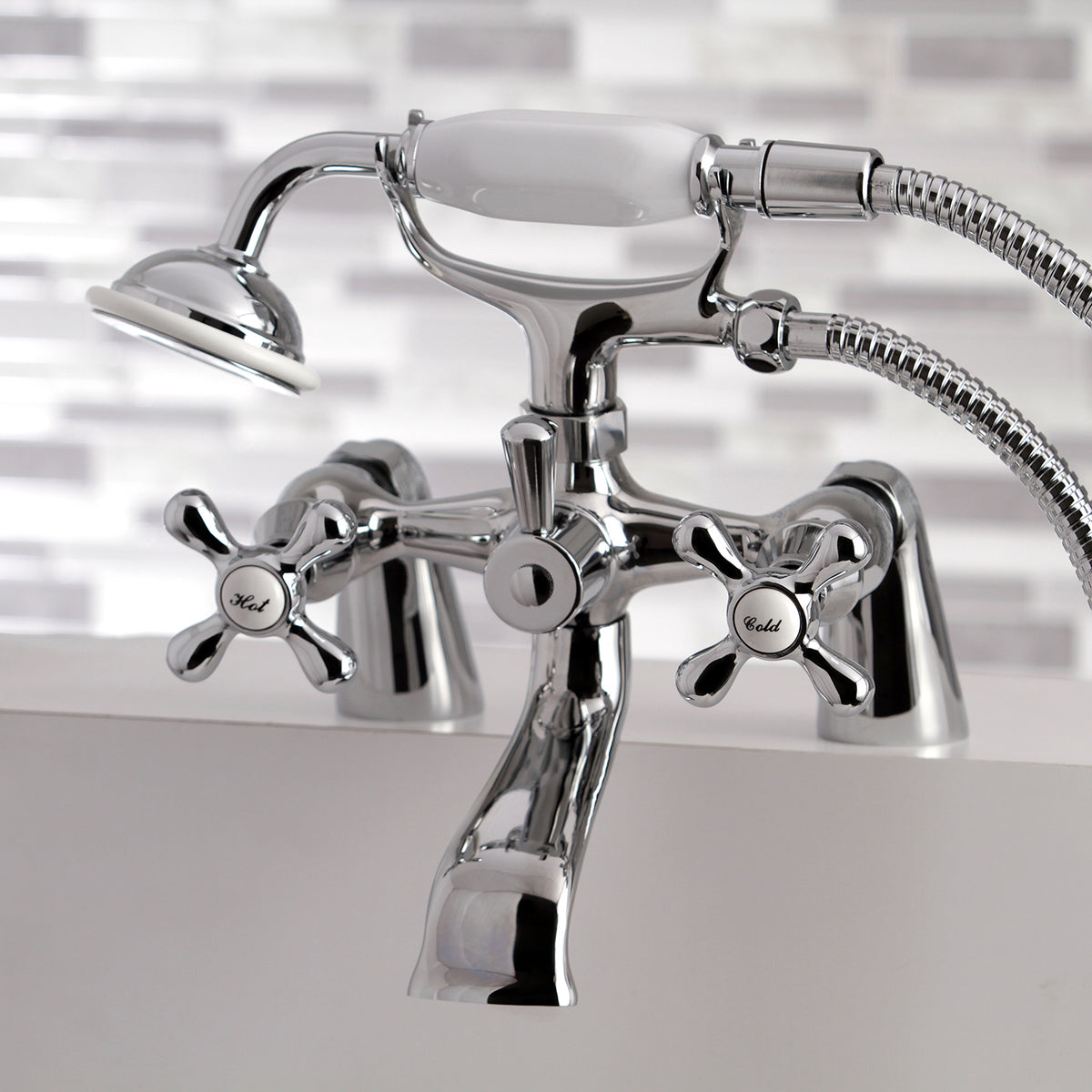 Kingston Clawfoot Tub Faucet with Hand Shower