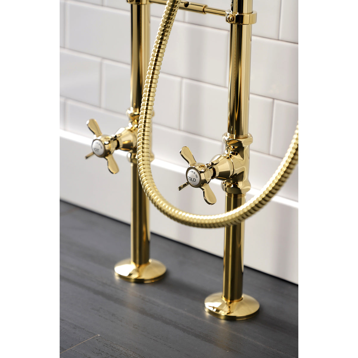 Essex Freestanding Clawfoot Tub Faucet Package with Supply Line