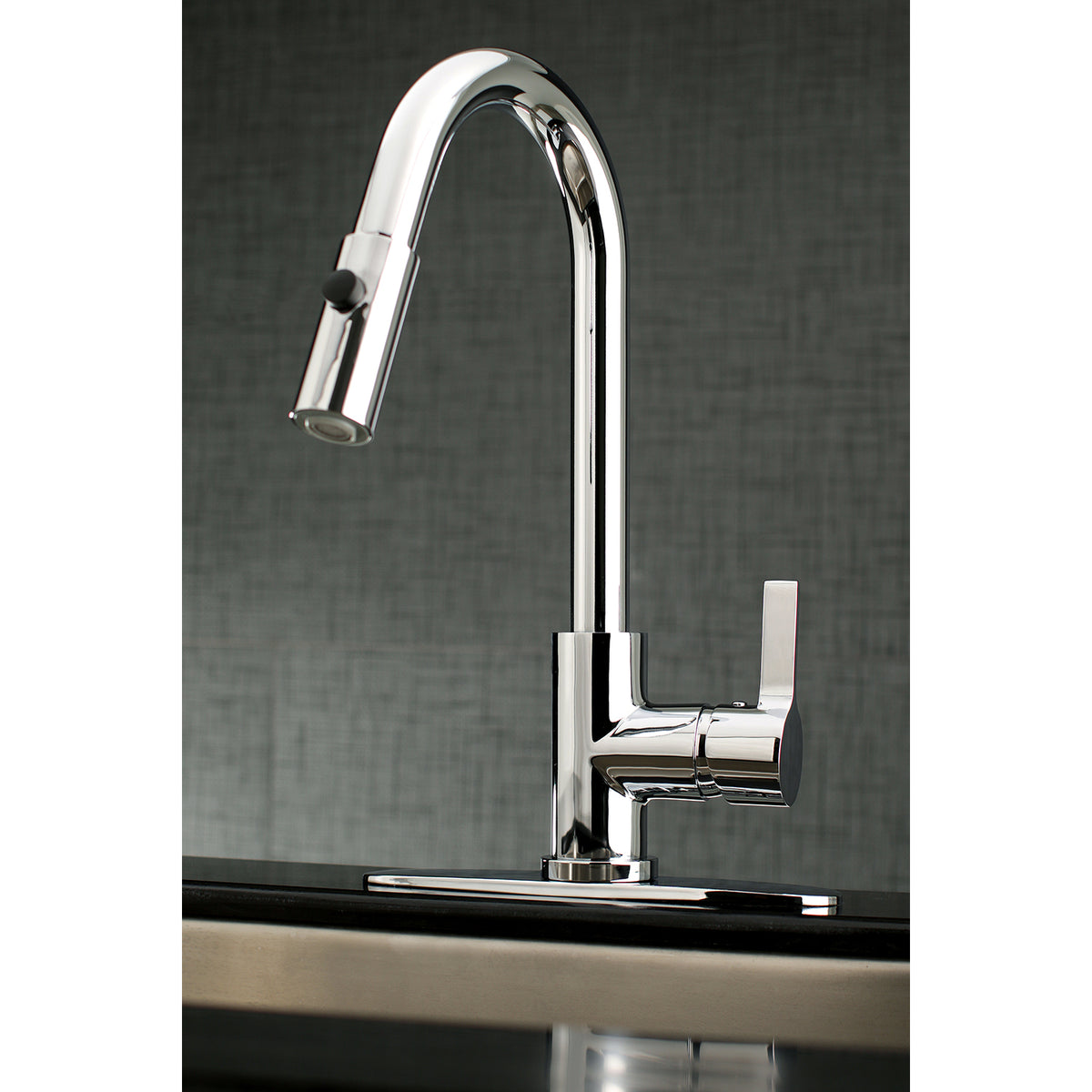 Gourmetier LS8783CTL Continental Single-Handle Pull-Down Kitchen Faucet