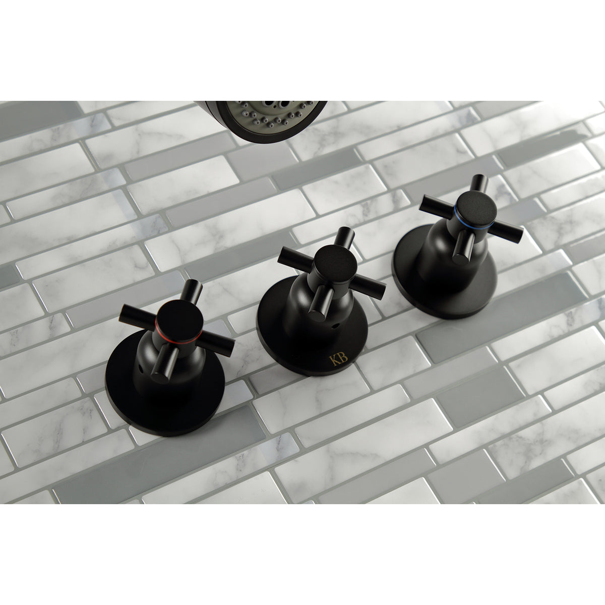 Concord Three-Handle Tub and Shower Faucet