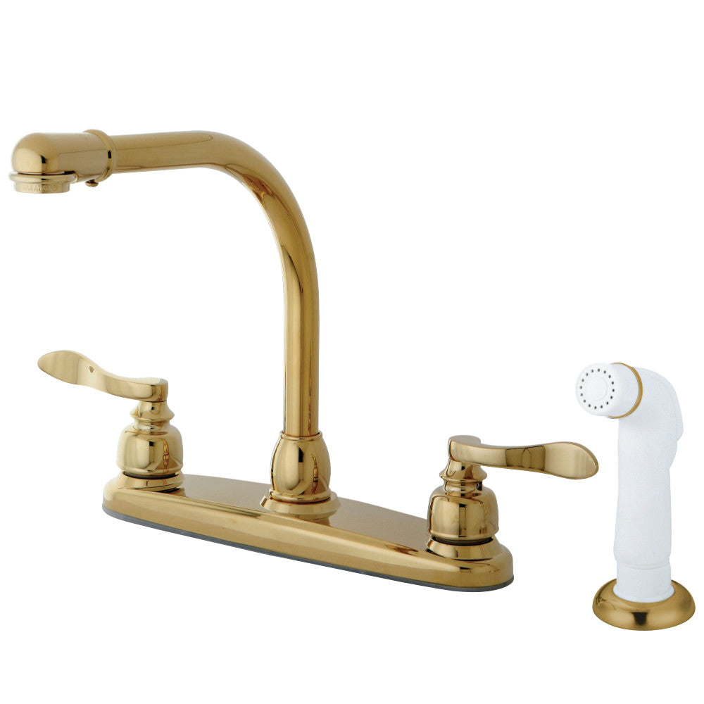 Kingston Brass KB8758NFL NuWave French Centerset Kitchen Faucet